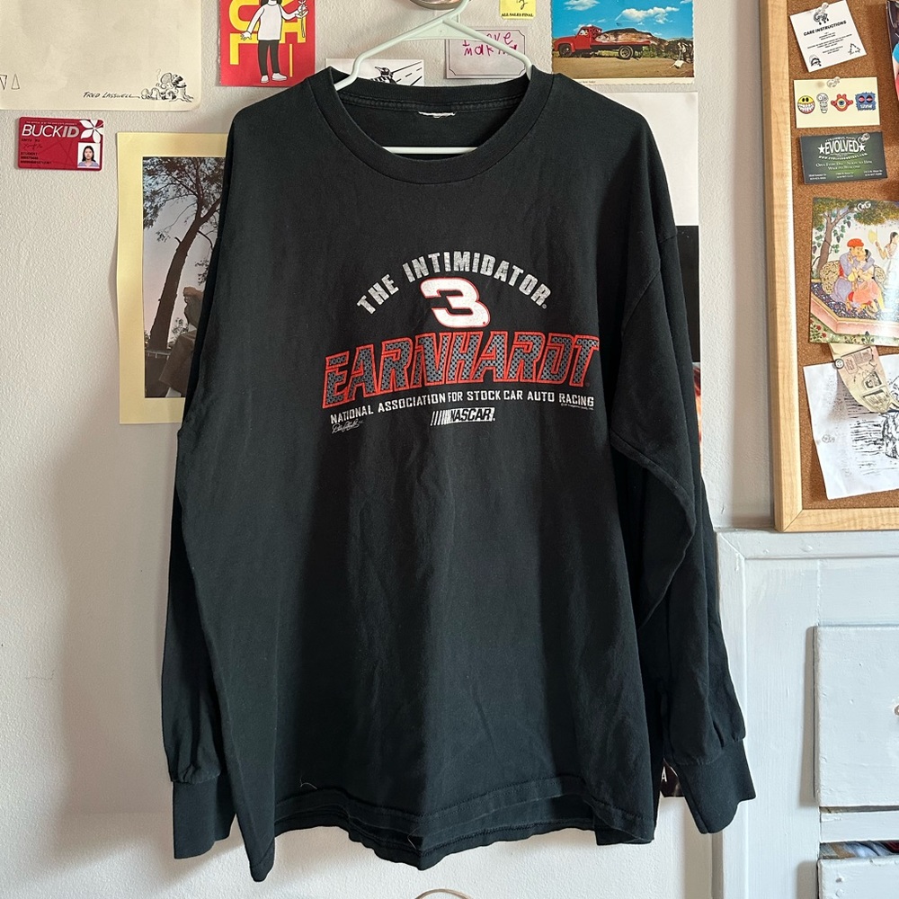 NASCAR EARNHARDT black longsleeve tee ‼️